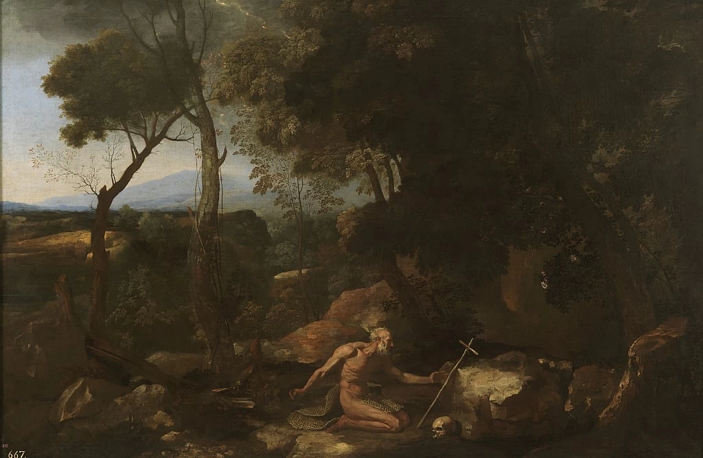 Paesaggio con San Paolo Eremita